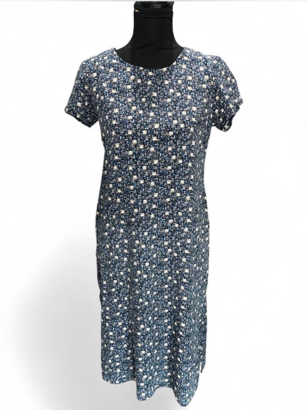 Studio Ease Short-Sleeve Floral Midi Dress